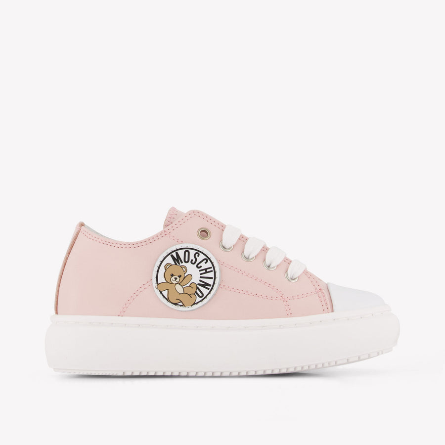 Moschino Kinder Meisjes Sneakers In Licht Roze