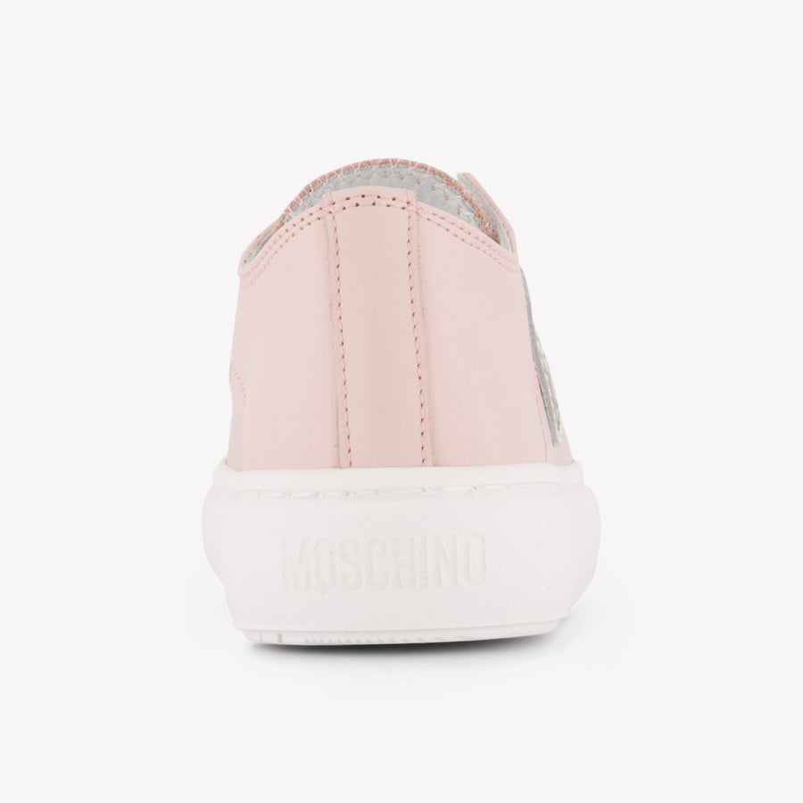 Moschino Meisjes Sneakers In Licht Roze