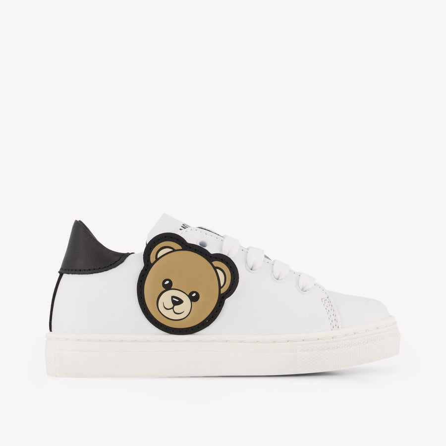 Moschino Kinder Unisex Sneakers In Wit