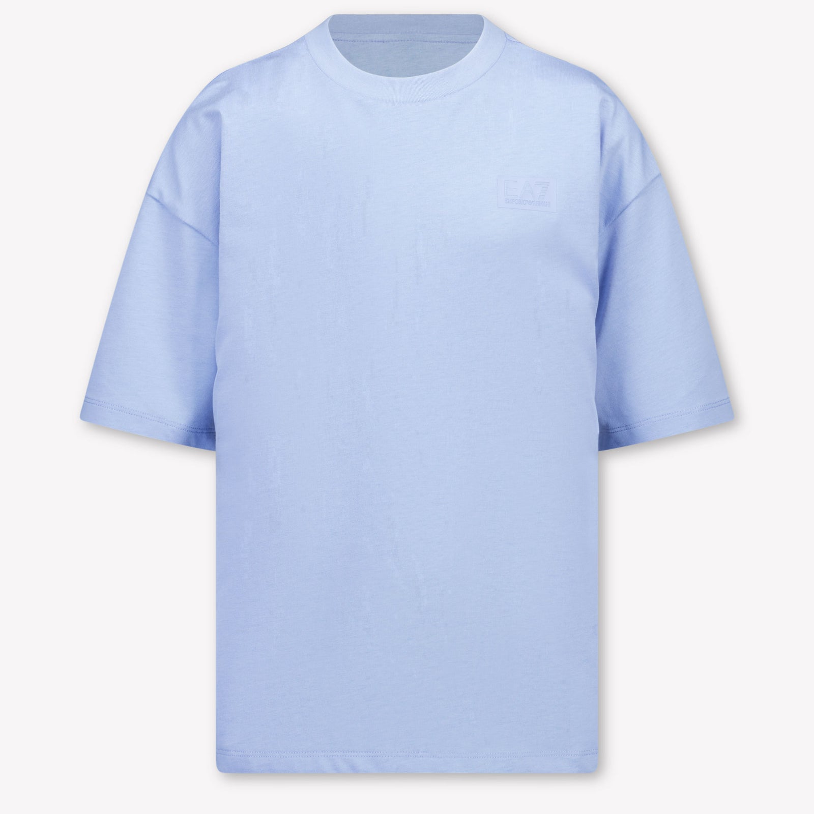 EA7 Kinder Jongens T-Shirt In Licht Blauw