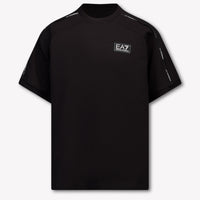 EA7 Kinder Jongens T-Shirt In Zwart