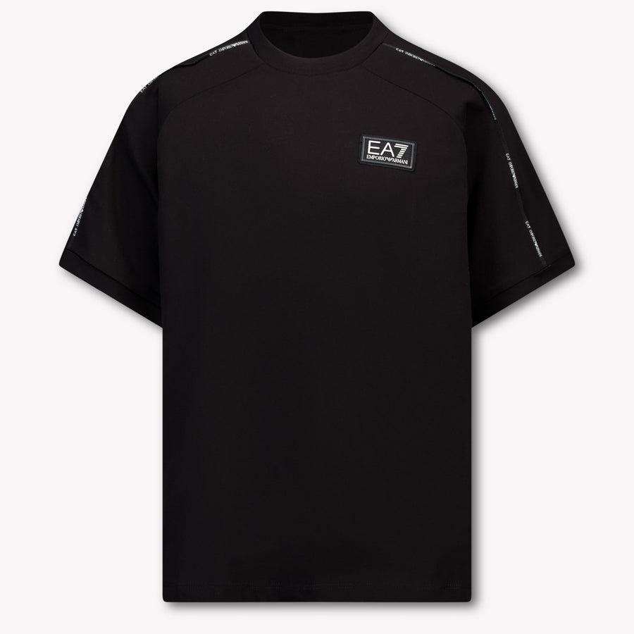 EA7 Kinder Jongens T-Shirt In Zwart