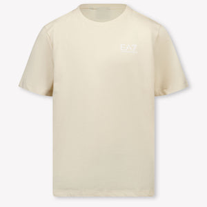 EA7 Kinder Jongens T-Shirt In Beige