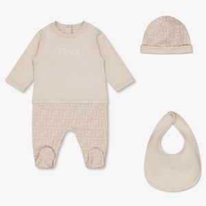 Fendi Baby Unisex Boxpakje In Beige