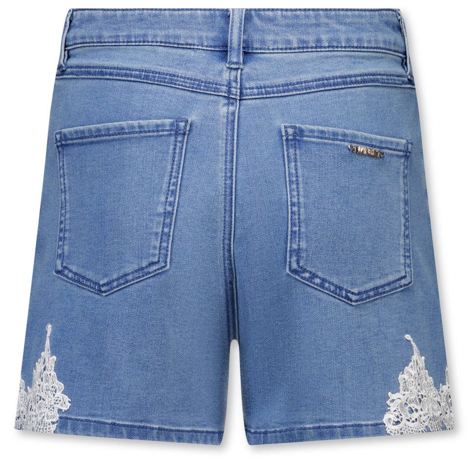 Twinset Kinder Meisjes Shorts In Jeans