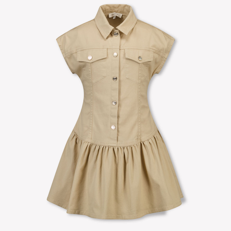 Twinset Kinder Meisjes Jurk In Beige