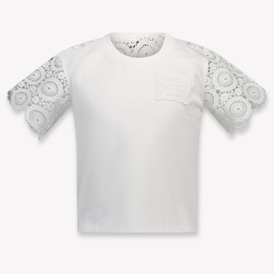 Twinset Kinder Meisjes T-Shirt In Wit