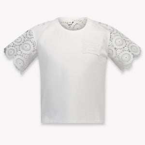 Twinset Kinder Meisjes T-Shirt In Wit