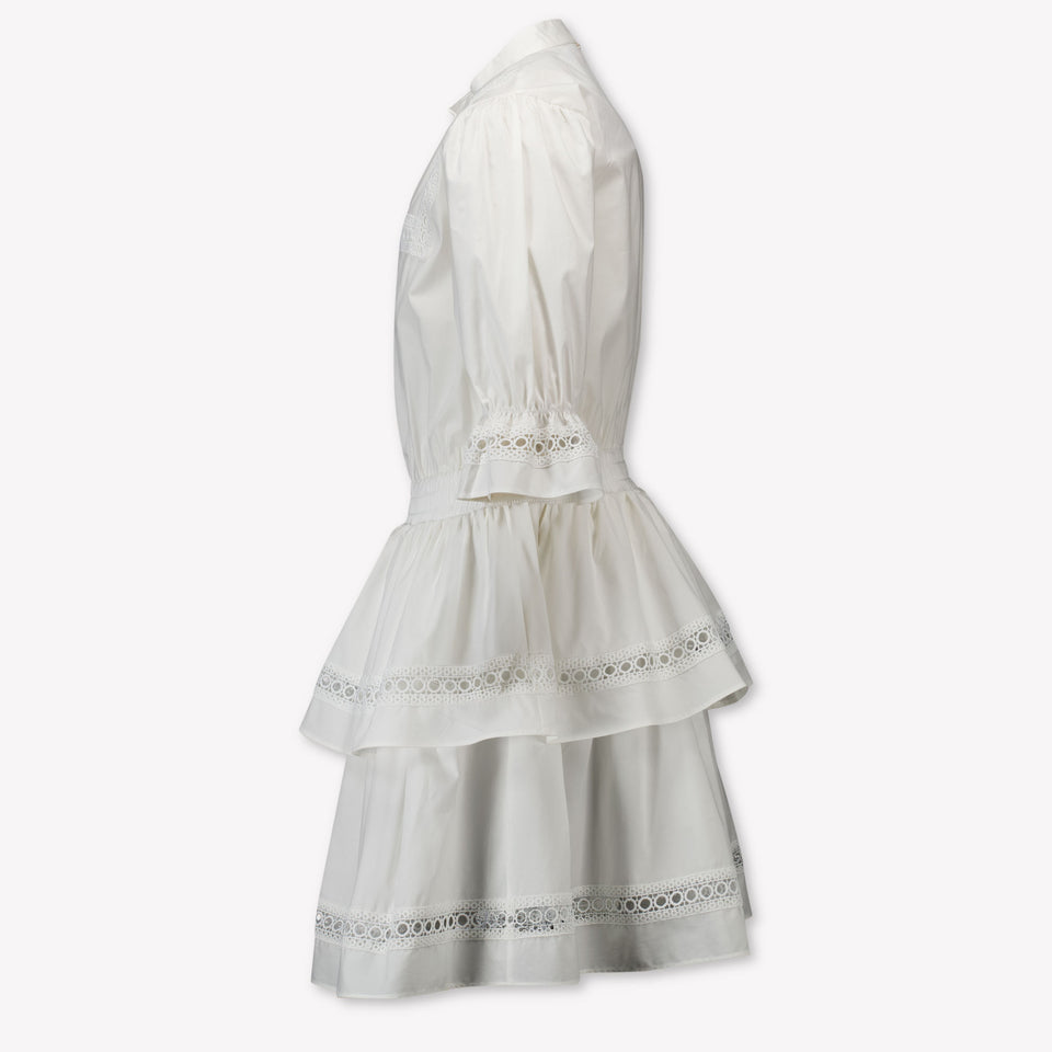 Twinset Kinder Meisjes Jurk In Off-white