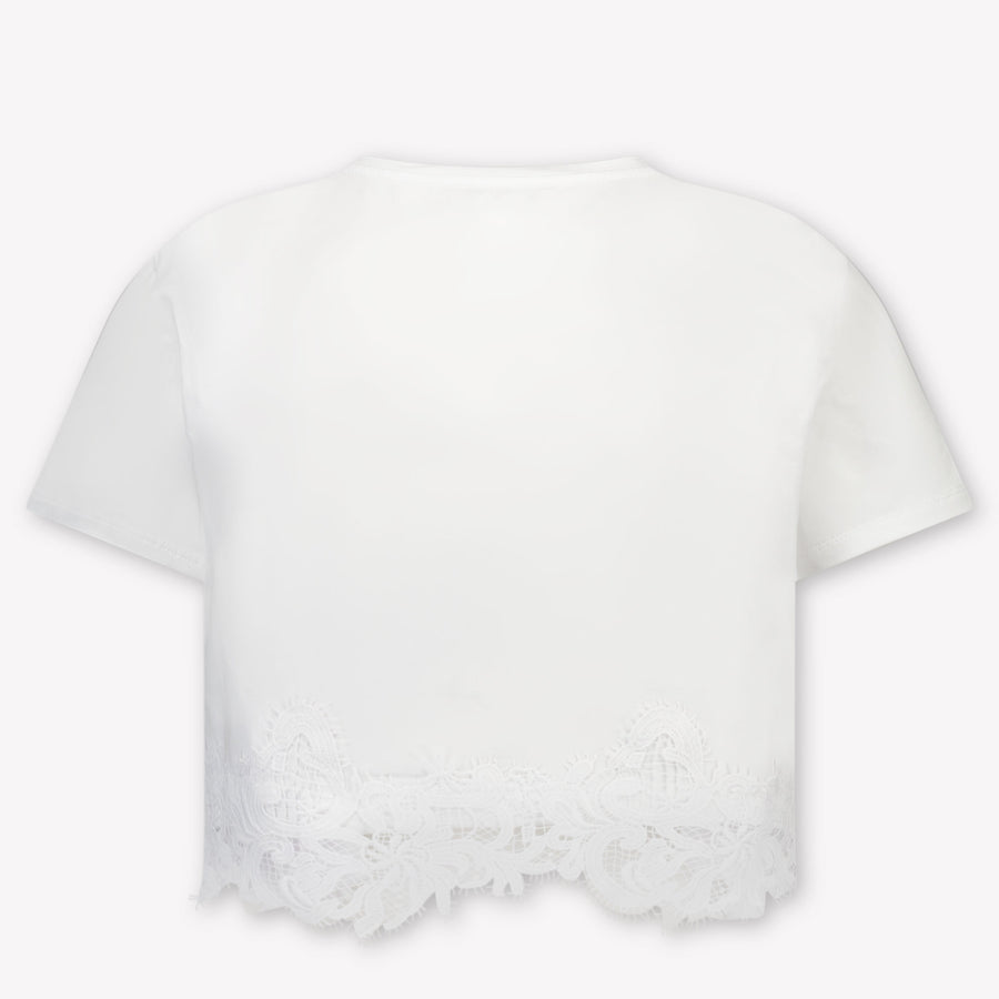 Twinset Kinder Meisjes T-Shirt In Wit