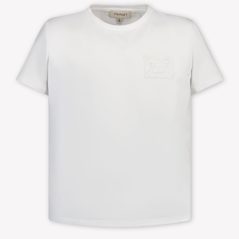 Twinset Kinder Meisjes T-Shirt In Wit