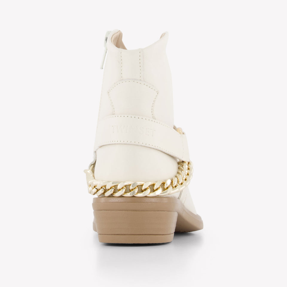 Twinset Meisjes Laarzen In Ecru