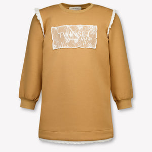 Twinset Kinder Meisjes Jurk In Beige