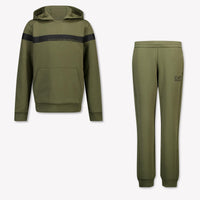 EA7 Kinder Jongens Joggingpak In Army