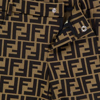 Fendi Baby Jongens Shorts In Bruin