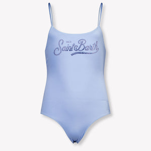 MC2 Saint Barth Kinder Meisjes Zwemkleding In Licht Blauw