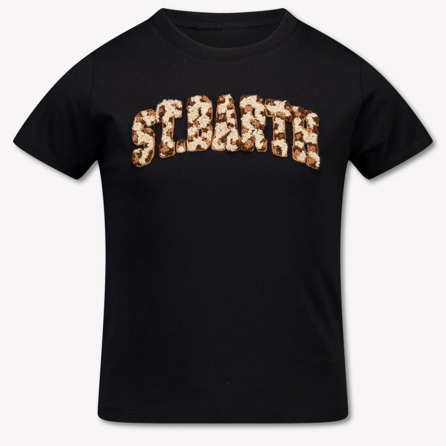 MC2 Saint Barth Kinder Meisjes T-Shirt In Zwart