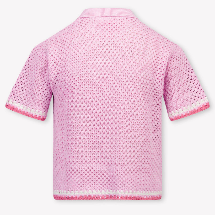 MC2 Saint Barth Kinder Meisjes Polo In Roze