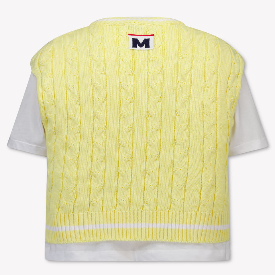 MSGM Kinder Meisjes T-Shirt In Geel