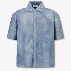 MSGM Kinder Jongens Overhemd In Jeans