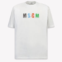 MSGM Kinder Jongens T-Shirt in Creme