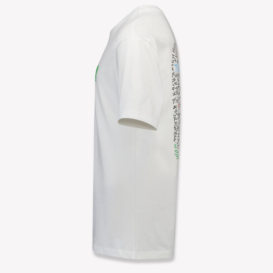 MSGM Kinder Jongens T-Shirt in Creme