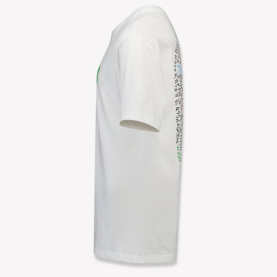 MSGM Kinder Jongens T-Shirt in Creme