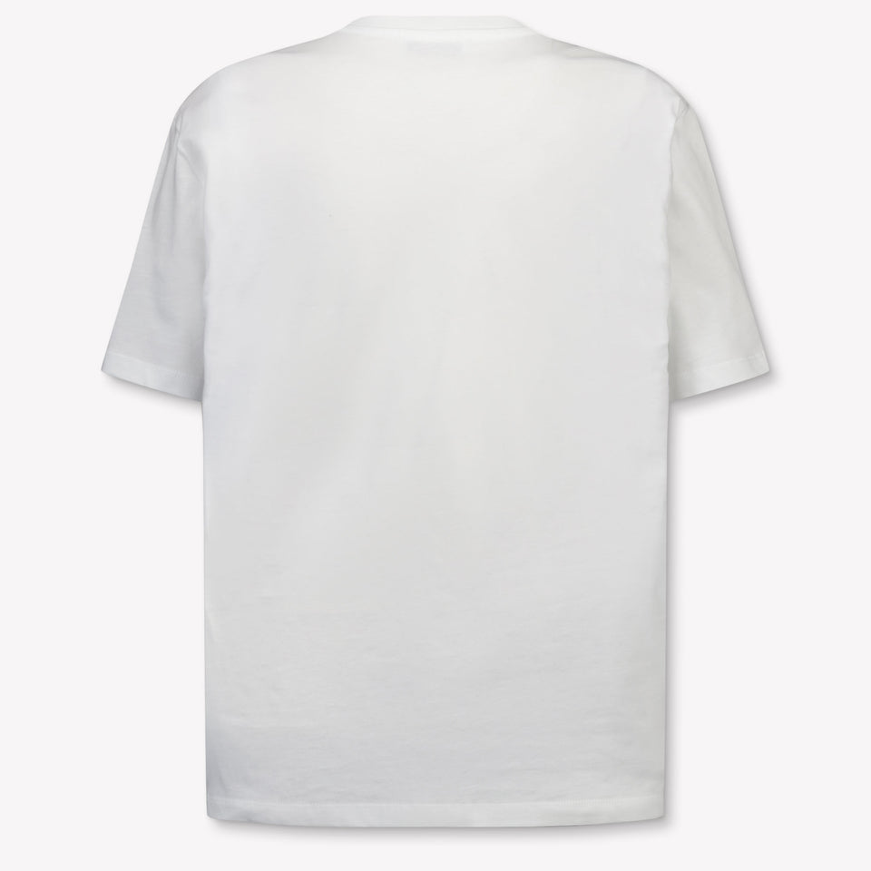 MSGM Kinder Jongens T-Shirt In Wit