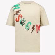 MSGM Kinder Jongens T-Shirt In Beige