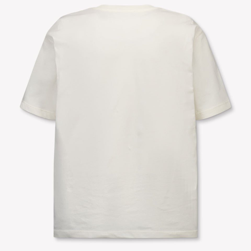 MSGM Kinder Jongens T-Shirt In Off White