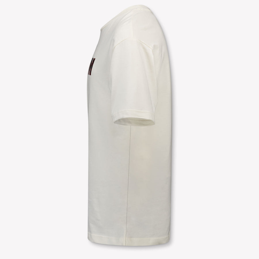 MSGM Kinder Jongens T-Shirt In Off White