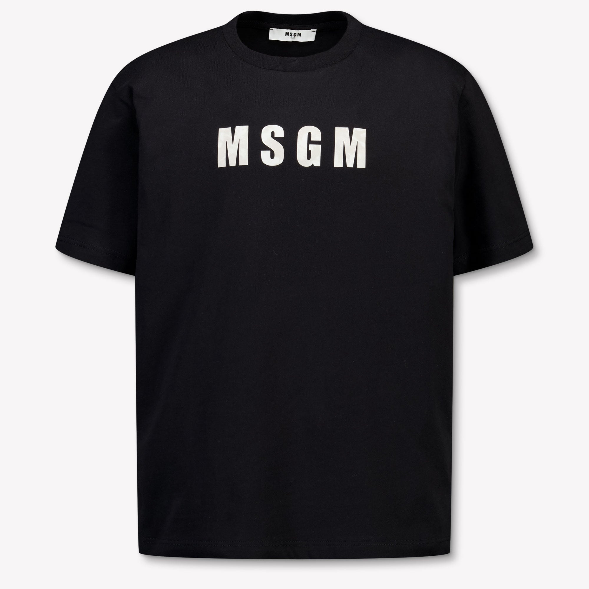 MSGM Kinder Jongens T-Shirt In Zwart