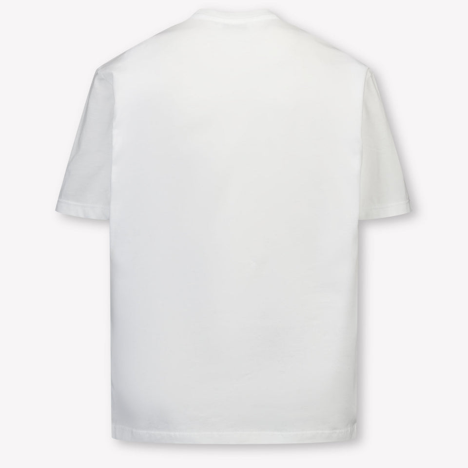 MSGM Kinder Jongens T-Shirt In Wit