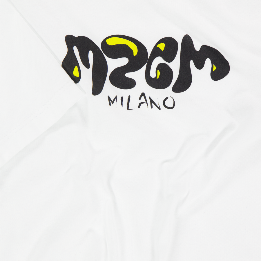 MSGM Kinder Jongens T-Shirt In Wit