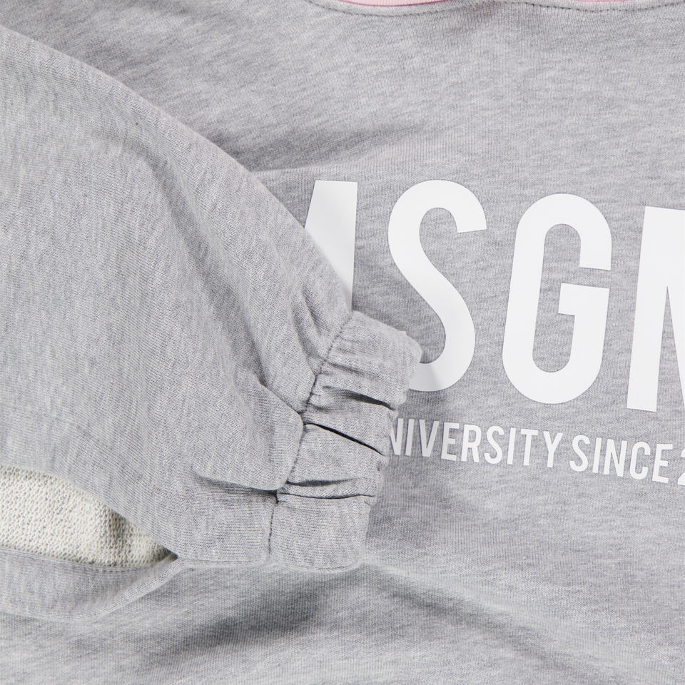 MSGM Kinder Meisjes Trui In Grijs