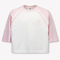 MSGM Kinder Meisjes T-Shirt In Wit
