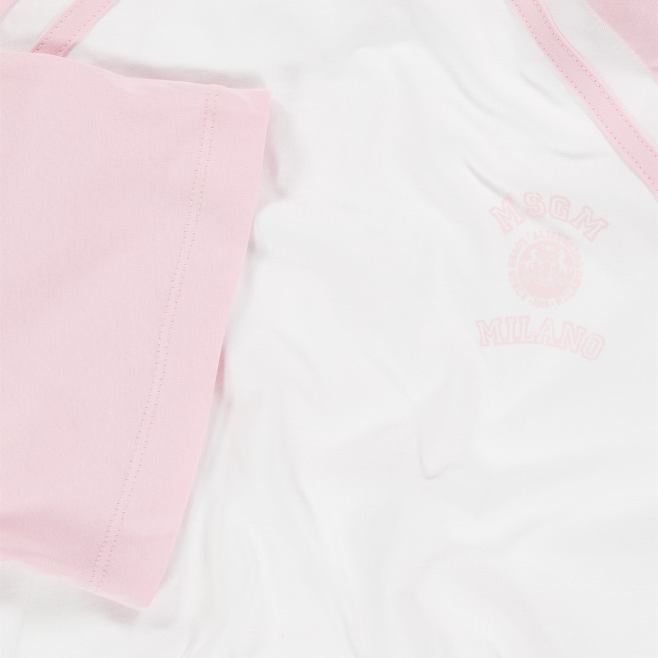 MSGM Kinder Meisjes T-Shirt In Wit