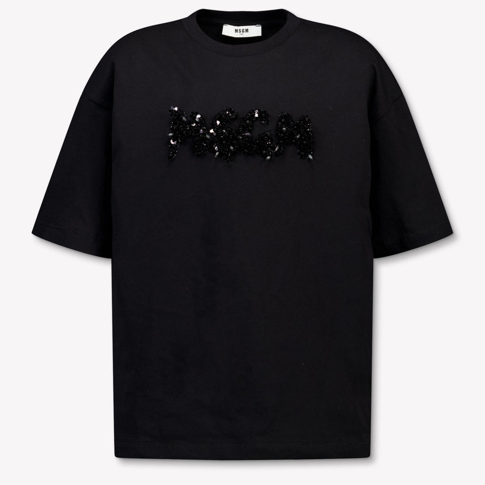 MSGM Kinder Meisjes T-Shirt In Zwart