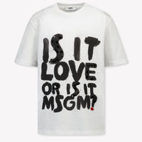 MSGM Kinder Meisjes T-Shirt In Wit