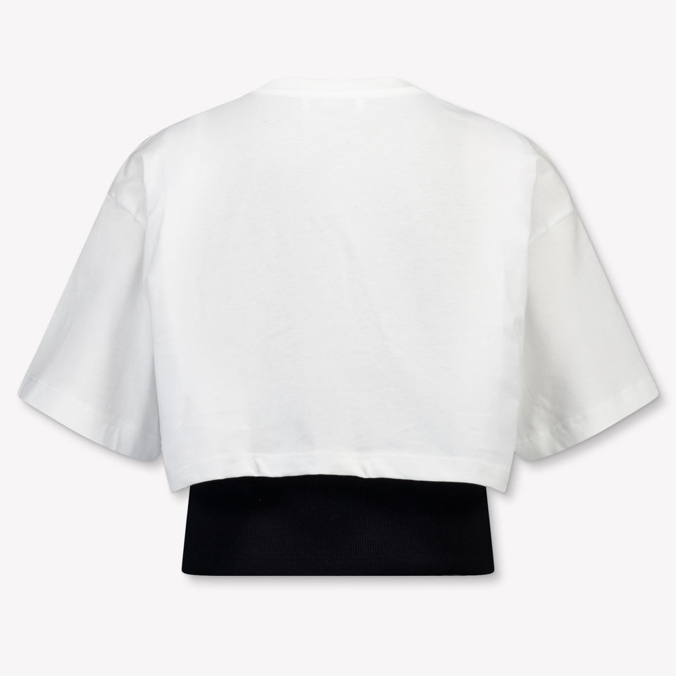 MSGM Kinder Meisjes T-Shirt In Wit