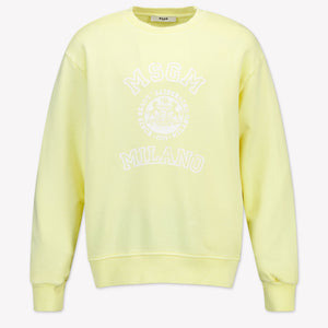 MSGM Kinder Unisex Trui In Geel