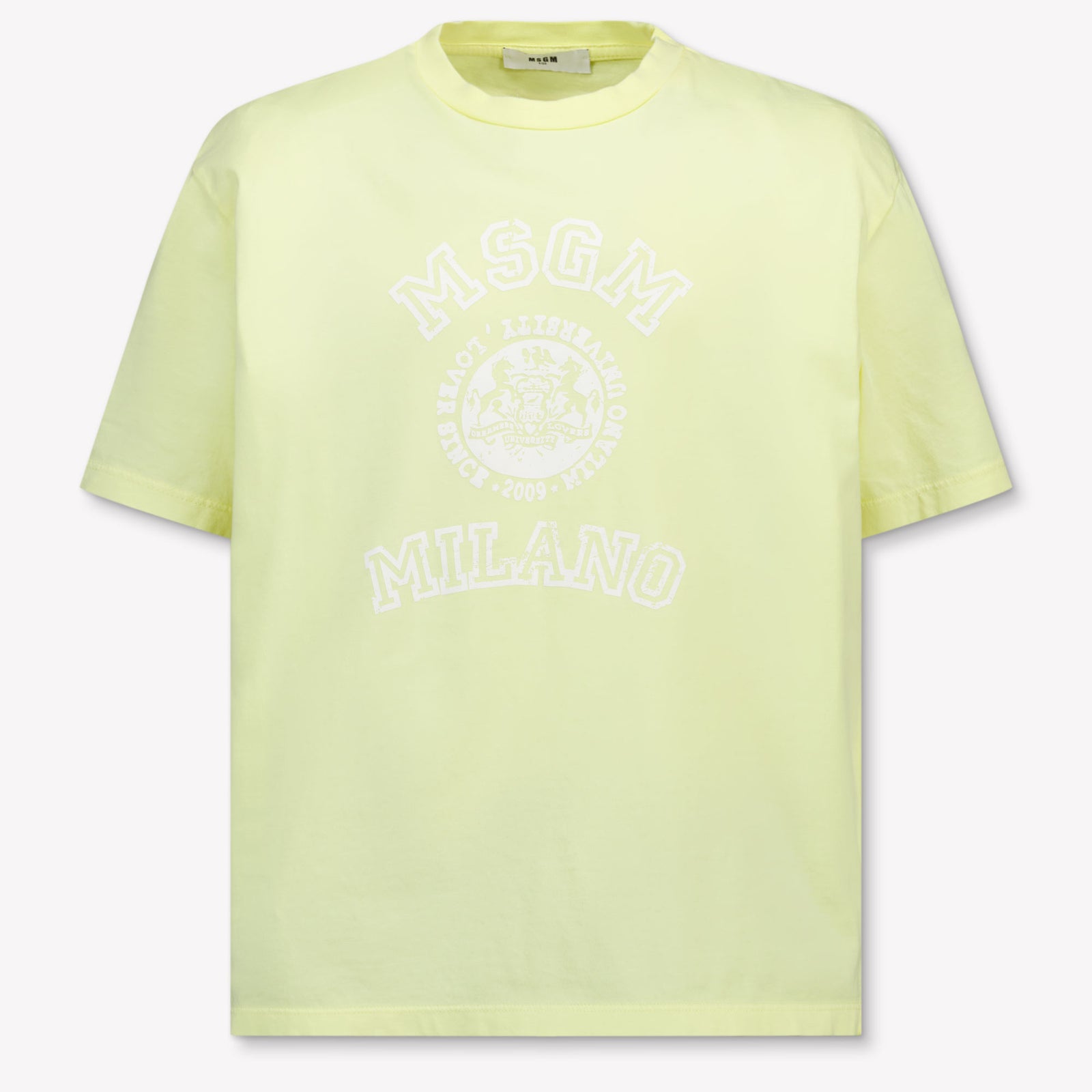 MSGM Kinder Unisex T-Shirt In Geel