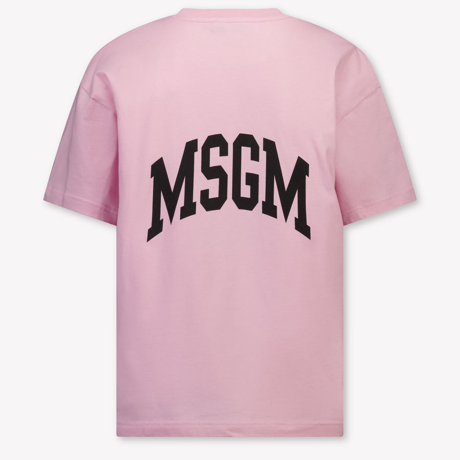 MSGM Kinder Meisjes T-Shirt In Licht Roze