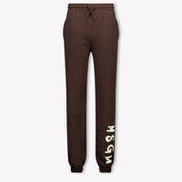 MSGM Kinder Unisex Broek In Bruin