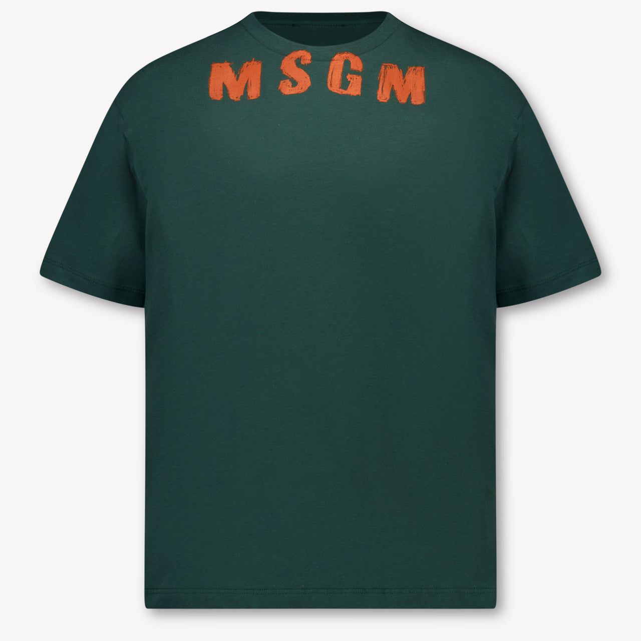 MSGM Kinder Jongens T-Shirt In Donker Groen