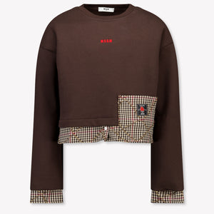 MSGM Kinder Meisjes Trui In Bruin