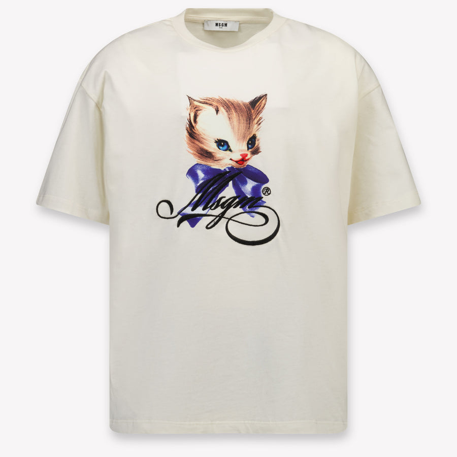 MSGM Kinder Meisjes T-Shirt In Off White