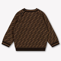 Fendi Baby Unisex Trui In Bruin
