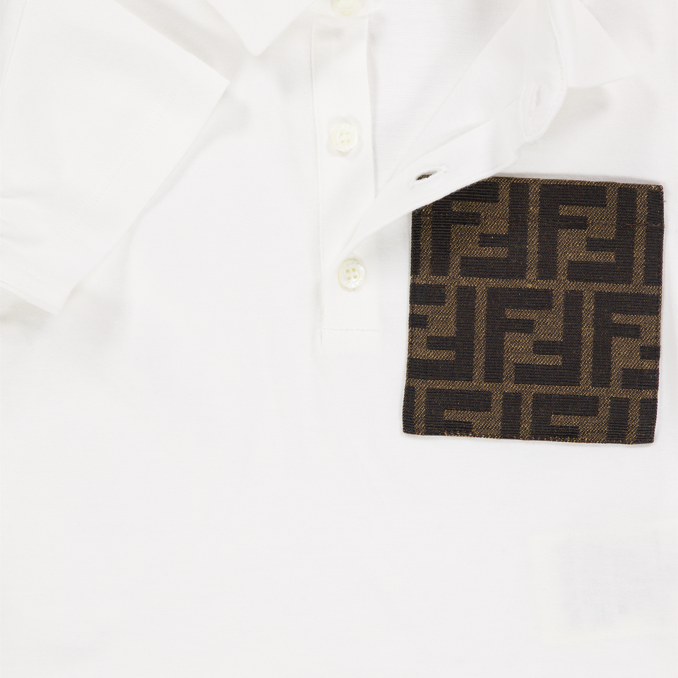 Fendi Baby Jongens Polo In Wit