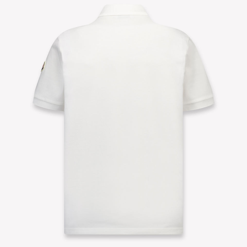 Moncler Kinder Jongens Polo In Wit